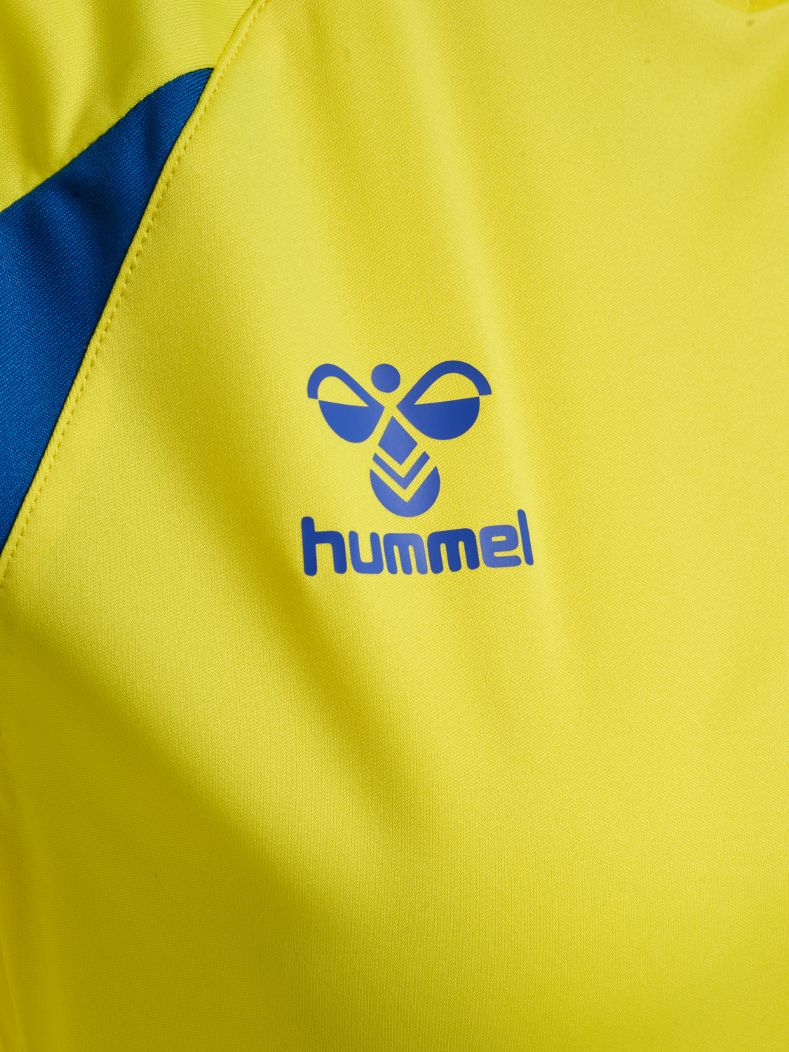 hmlCORE 2.0 JERSEY S/S WOMAN, BLAZING YELLOW/TRUE BLUE, packshot