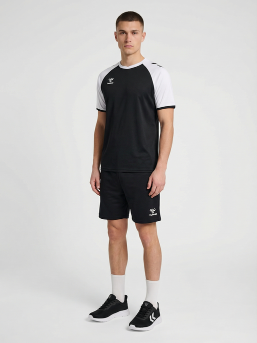hmlMATCH LEAGUE JERSEY S/S, BLACK/WHITE, model