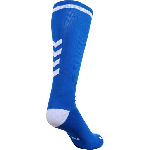 ELITE INDOOR SOCK HIGH, TRUE BLUE/WHITE, packshot