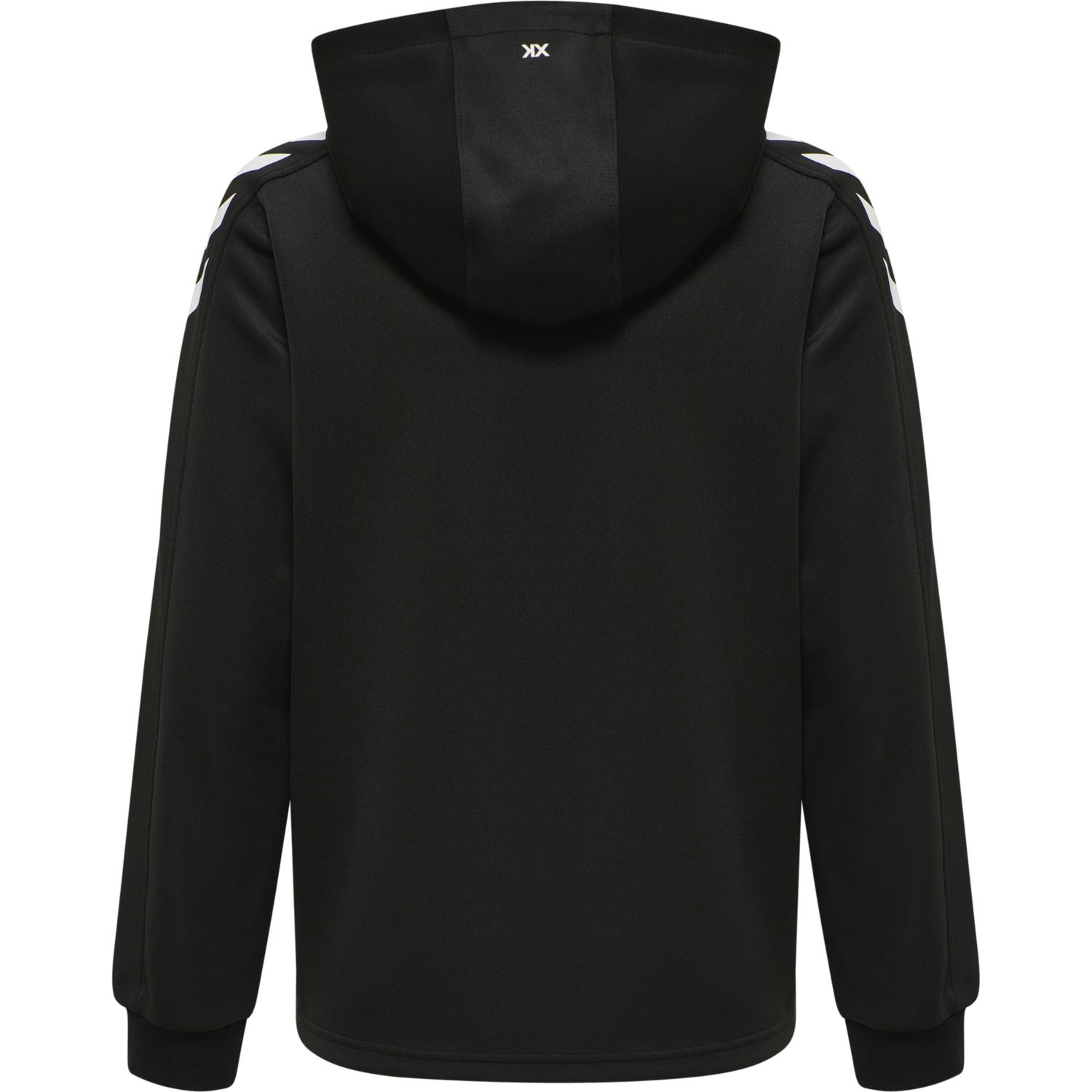 hmlCORE XK POLY ZIP HOOD SWEAT KIDS, BLACK/BLACK, packshot