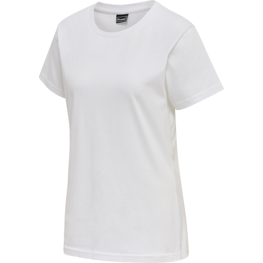 hmlRED BASIC T-SHIRT S/S WOMAN, WHITE, packshot
