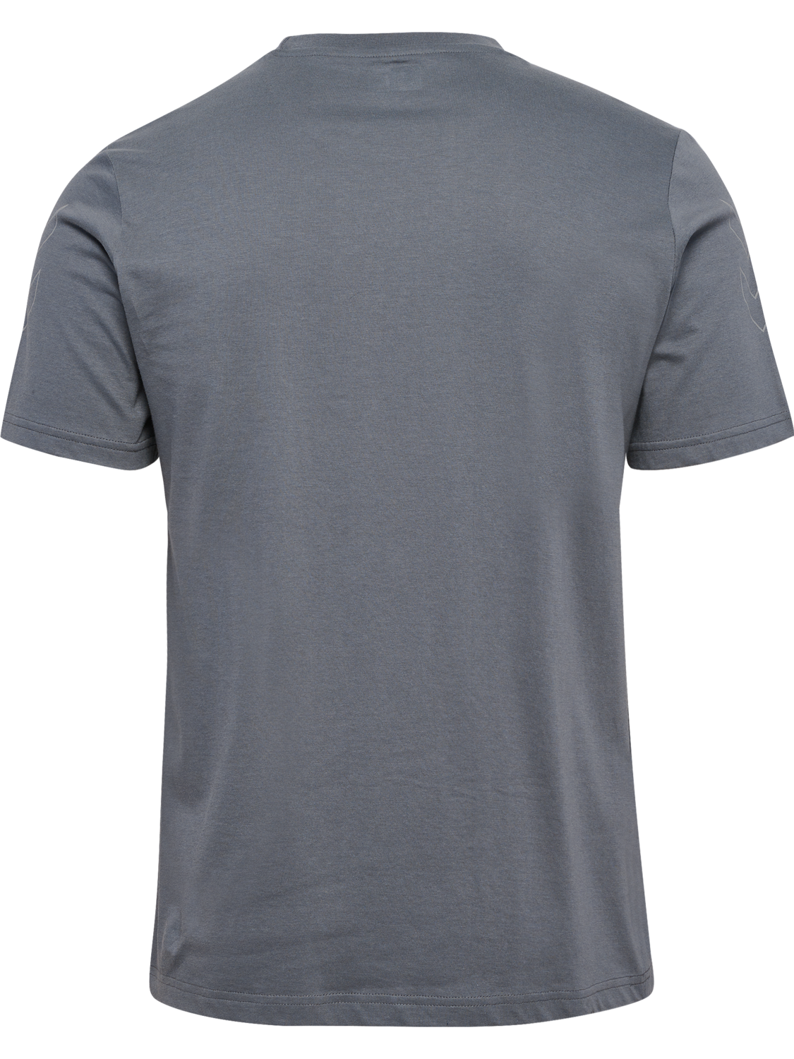 hmlELEMENTAL CHEVRON COTTON TEE, QUIET SHADE, packshot