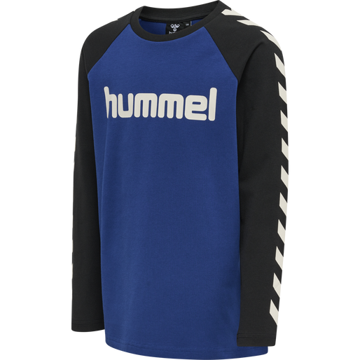 hmlBOYS T-SHIRT L/S, SODALITE BLUE, packshot