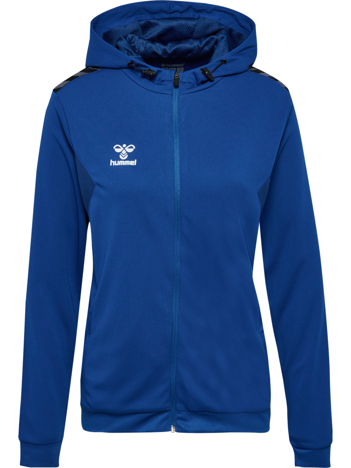 hmlAUTHENTIC PL ZIP HOODIE WOMAN, TRUE BLUE, packshot
