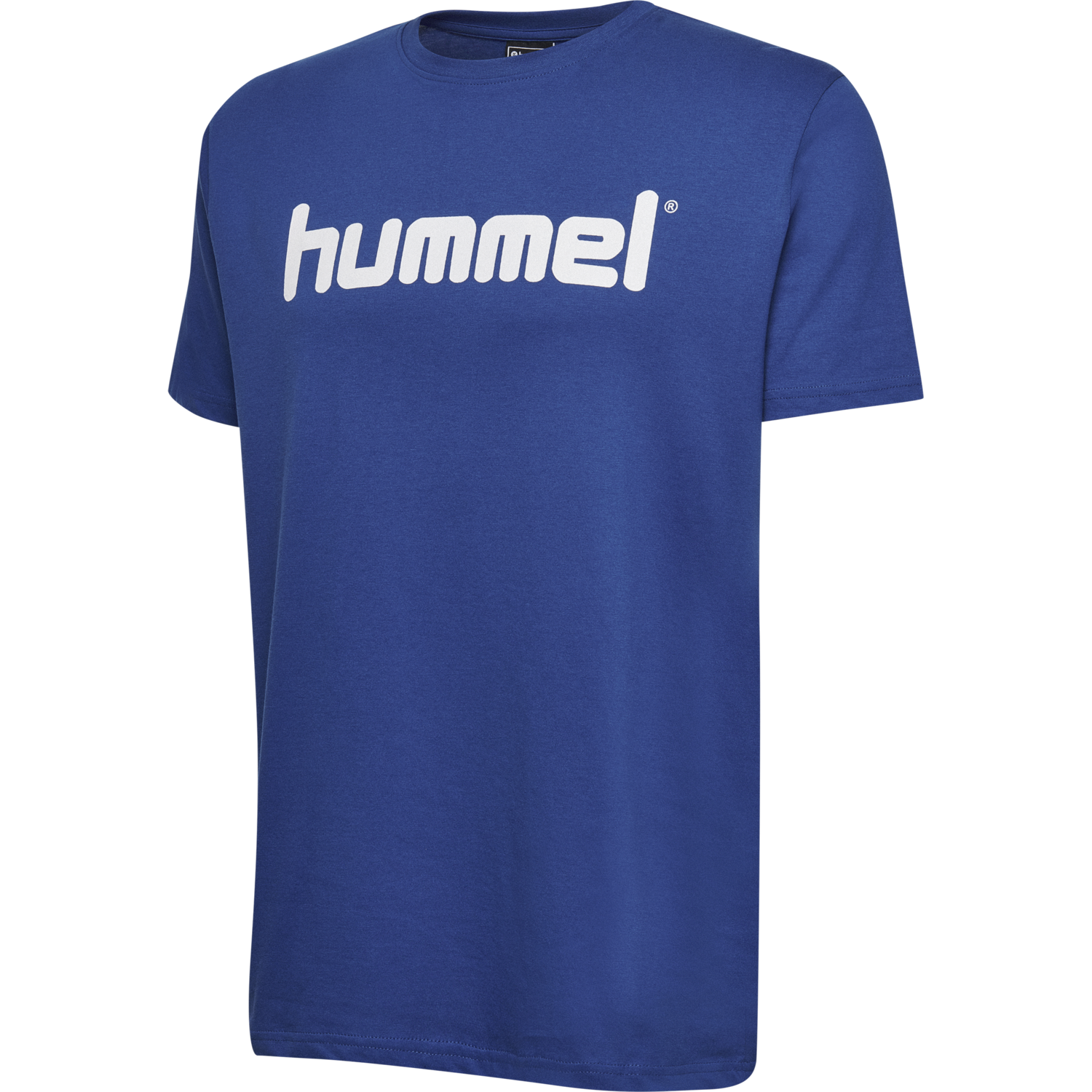 HMLGO KIDS COTTON LOGO T-SHIRT S/S, TRUE BLUE, packshot