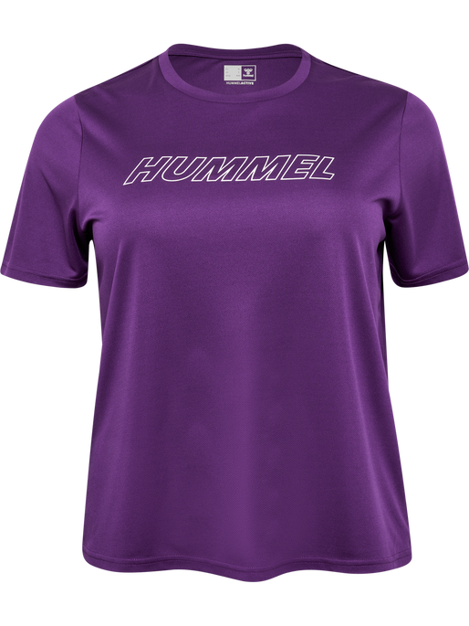hmlTE CURVY T-SHIRT PLUS, IMPERIAL PURPLE, packshot