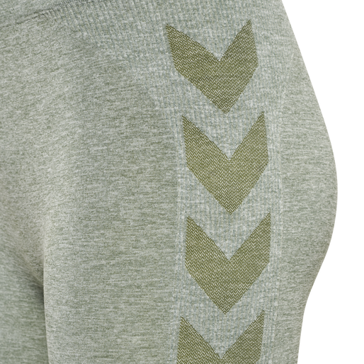 hmlCI SEAMLESS MID WAIST TIGHTS, LILY PAD MELANGE hmlCI SEAMLESS MID WAIST TIGHTS, LILY PAD MELANGE, packshot