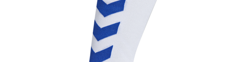 ELITE INDOOR SOCK HIGH, WHITE/TRUE BLUE, packshot