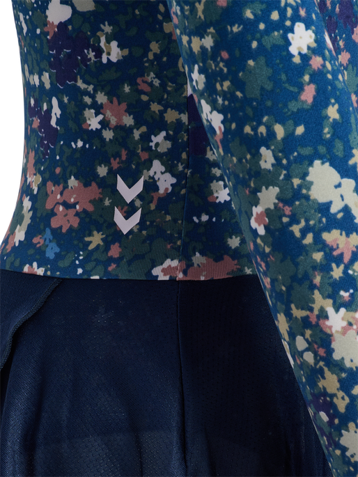 hmlJR MIX GYMSUIT L/S, DRESS BLUES/RIVERSIDE, packshot