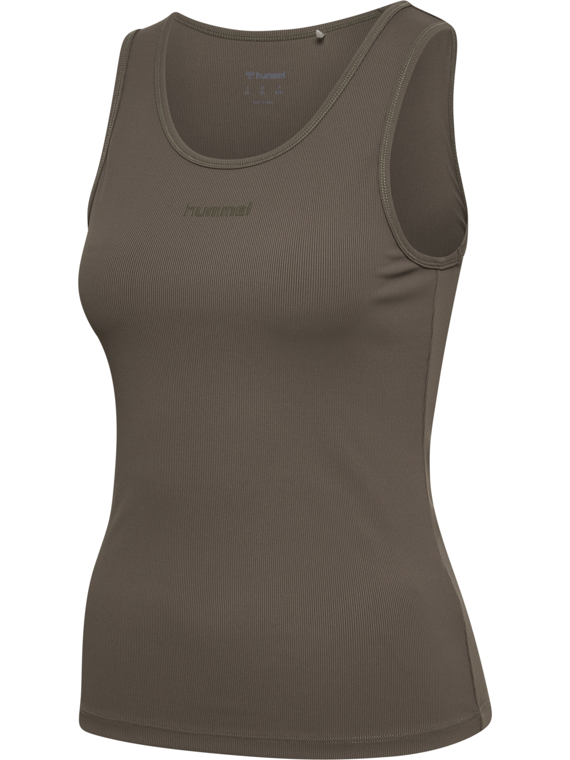 hmlPRIMA RIB TANK TOP, MAJOR BROWN, packshot