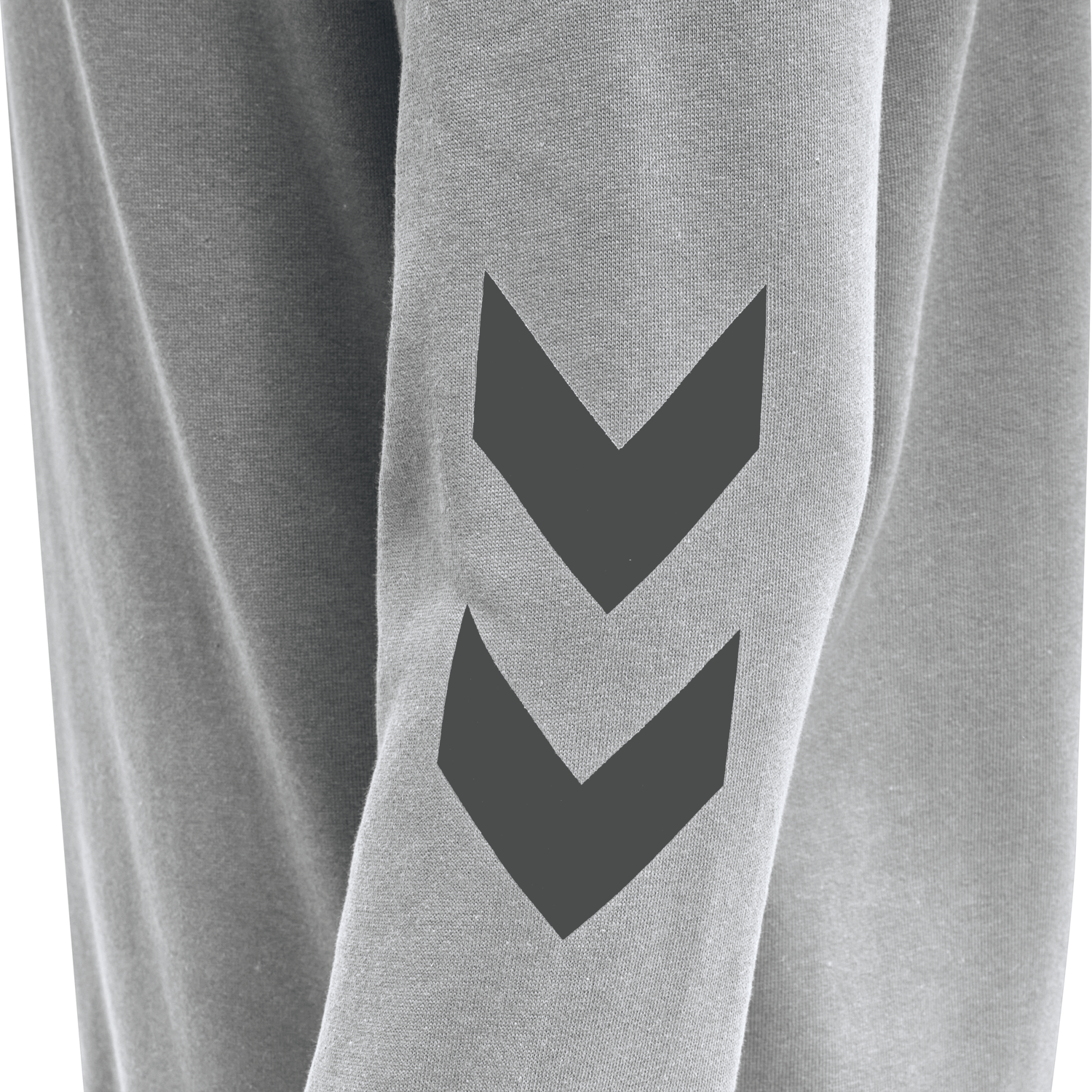 hmlLEGACY ZIP HOODIE, GREY MELANGE, packshot