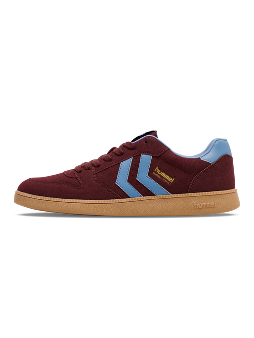 HANDBALL PERFEKT SYNTH. SUEDE, WINDSOR WINE/FADED DENIM, packshot