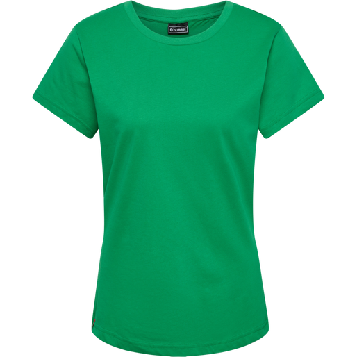 hmlRED BASIC T-SHIRT S/S WOMAN, JELLY BEAN, packshot