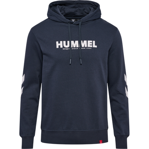hmlLEGACY LOGO HOODIE, BLUE NIGHTS hmlLEGACY LOGO HOODIE, BLUE NIGHTS, packshot
