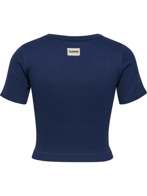 hmlPULSE SEAMLESS RIB W T-SHIRT S/S, DRESS BLUES hmlPULSE SEAMLESS RIB W T-SHIRT S/S, DRESS BLUES, packshot