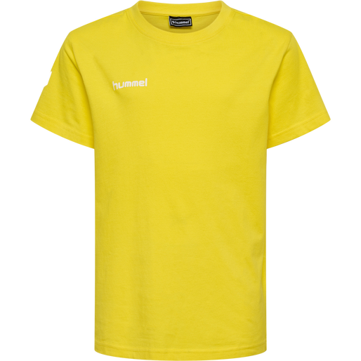 HMLGO KIDS COTTON T-SHIRT S/S, BLAZING YELLOW, packshot