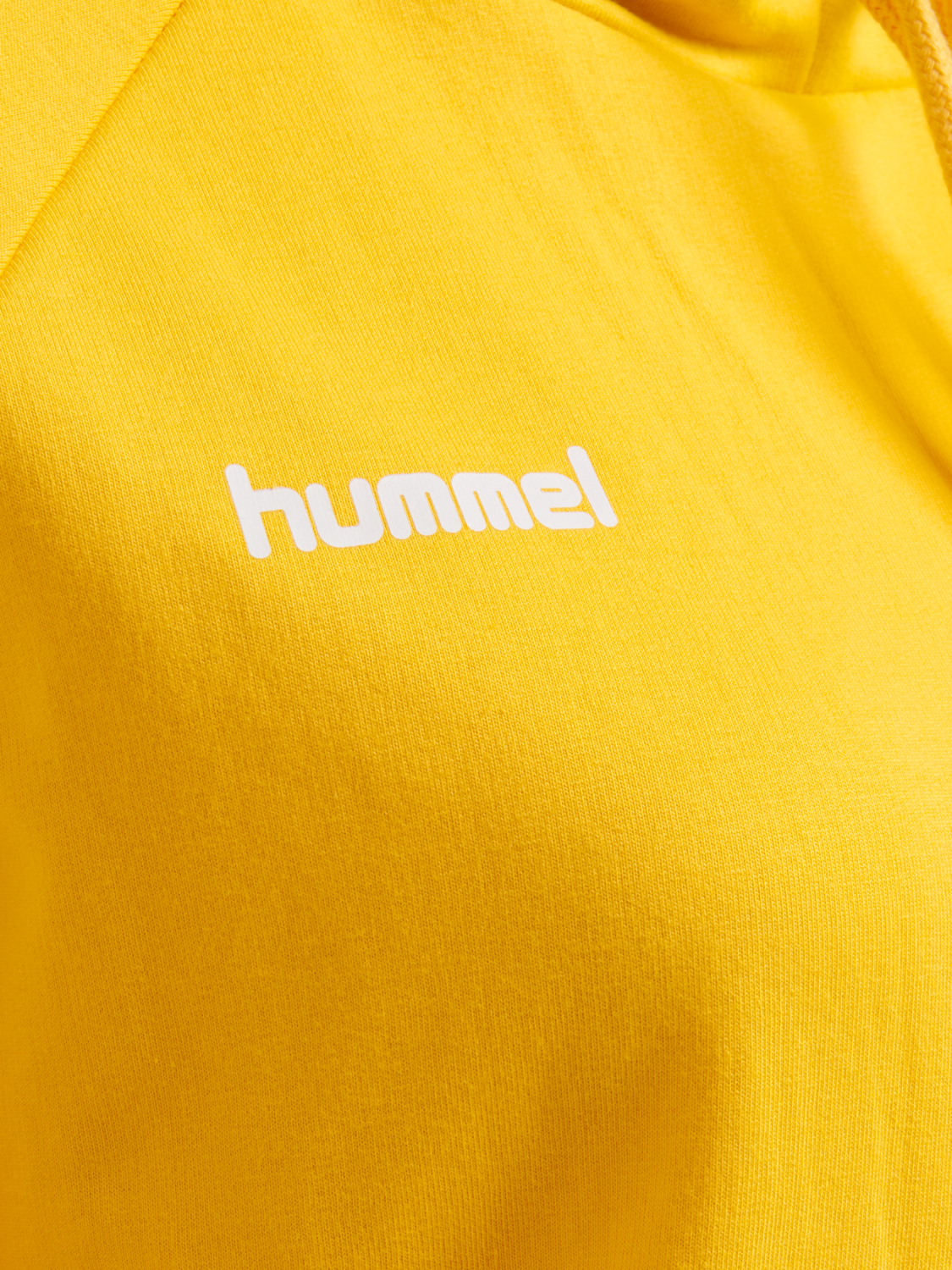 HMLGO COTTON HOODIE WOMAN, SPORTS YELLOW, packshot
