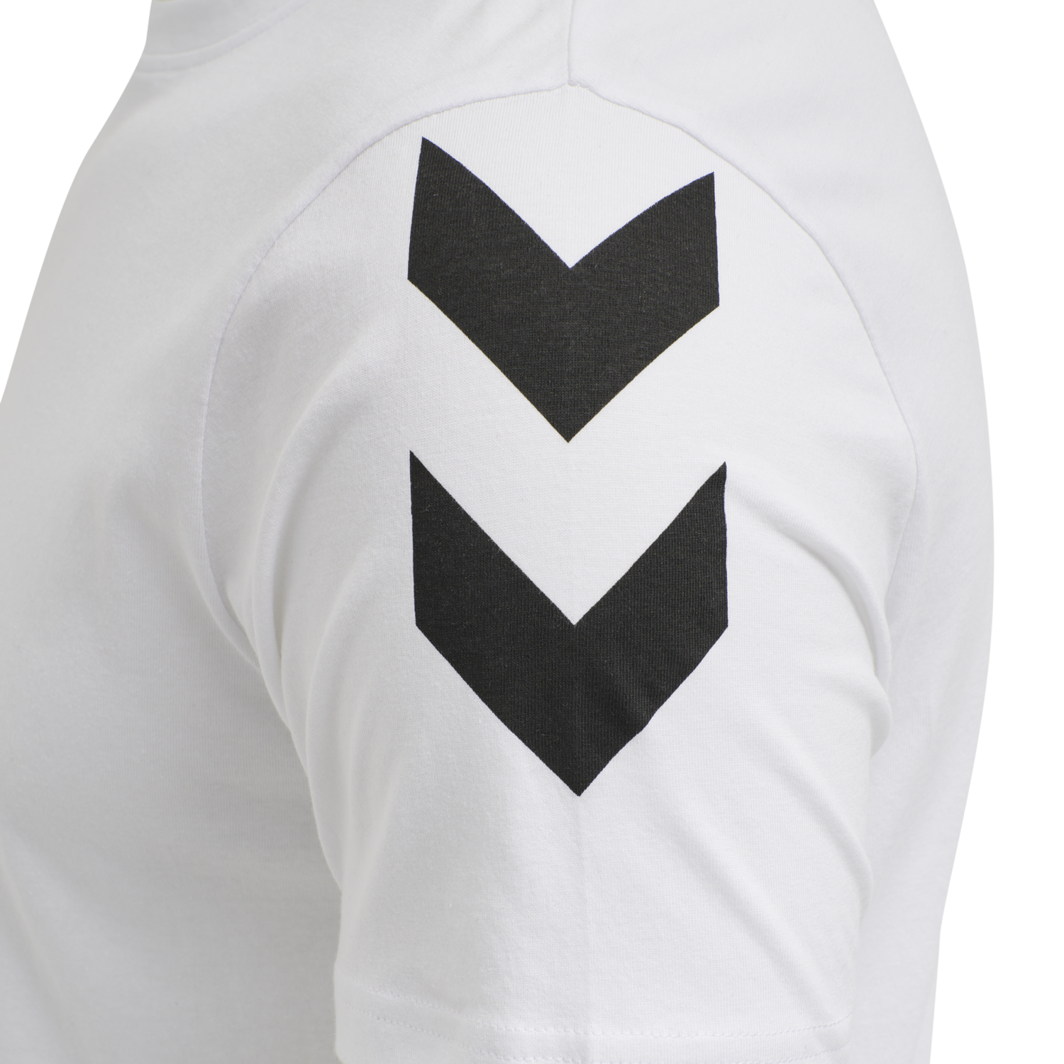 hmlLEGACY CHEVRON T-SHIRT, WHITE, packshot