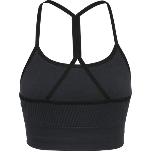hmlTIFFY SEAMLESS SPORTS TOP, BLACK, packshot