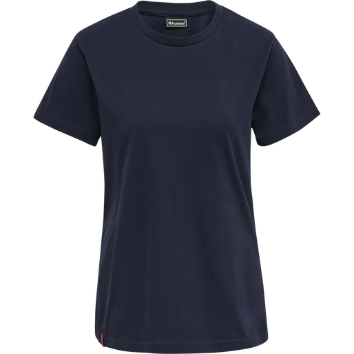 hmlRED BASIC T-SHIRT S/S WOMAN, MARINE, packshot