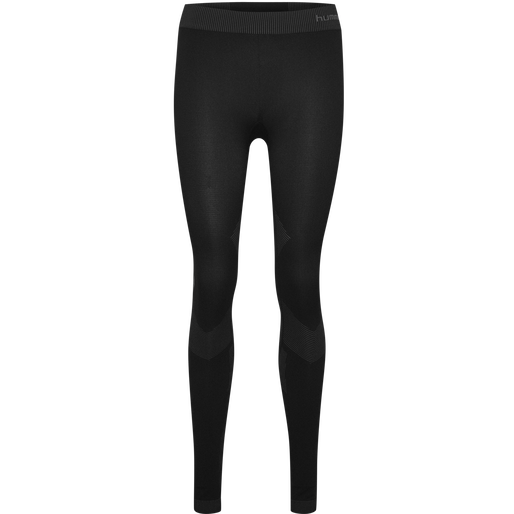 HUMMEL FIRST SEAMLESS TIGHTS WOMAN, BLACK, packshot