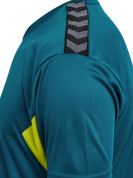 hmlAUTHENTIC PL JERSEY S/S, BLUE CORAL/SULPHUR SPRING, packshot