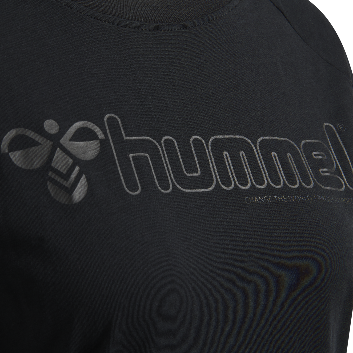 hmlZENIA T-SHIRT S/S, BLACK, packshot