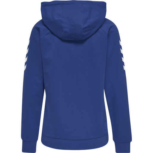 HMLGO COTTON HOODIE WOMAN, TRUE BLUE HMLGO COTTON HOODIE WOMAN, TRUE BLUE, packshot