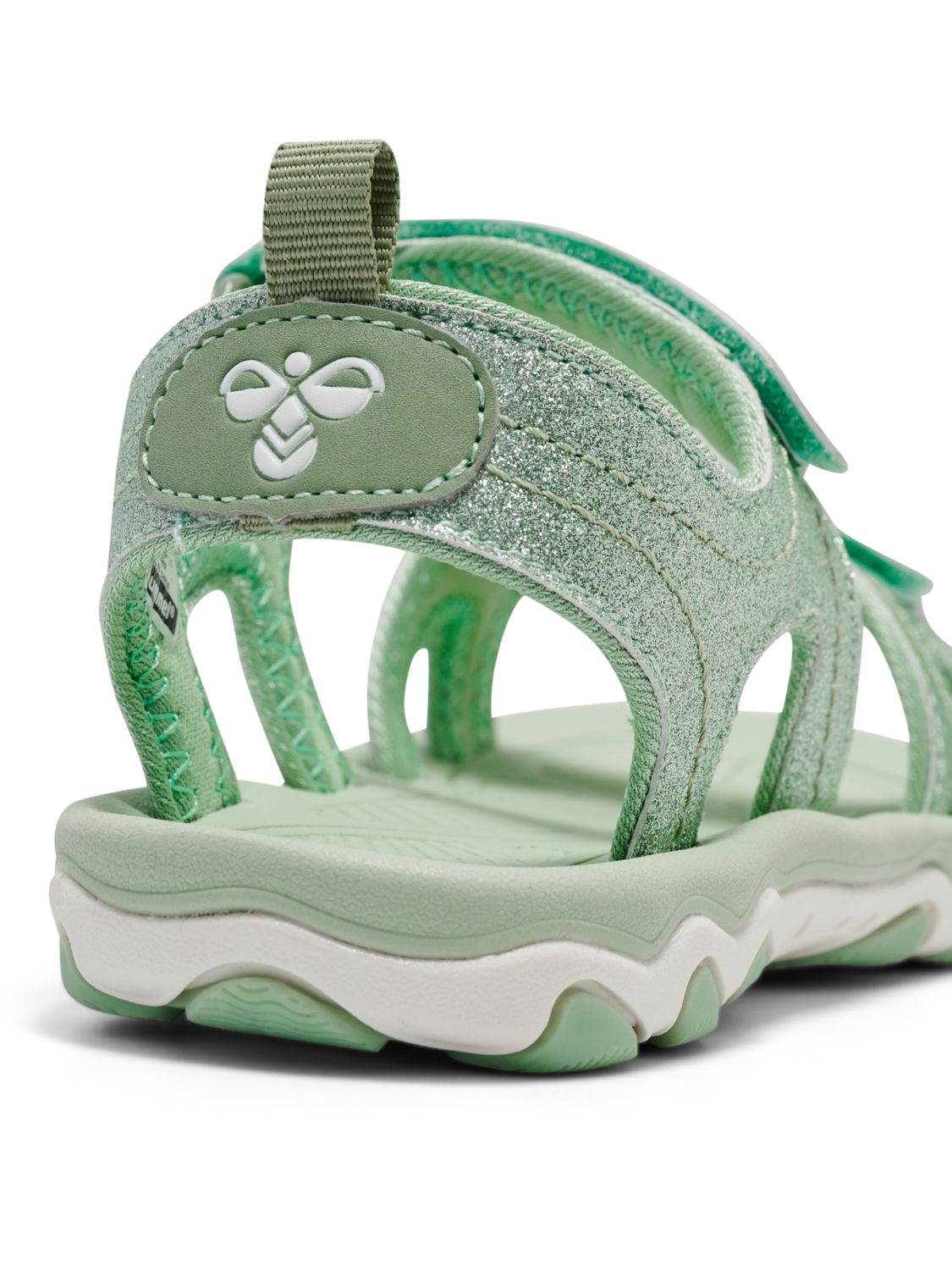 SANDAL GLITTER JR, FROSTY GREEN, packshot