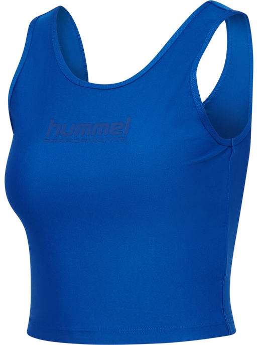hmlFAST CROPPED TOP, OLYMPIAN BLUE, packshot