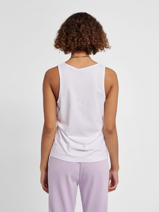 hmlLEGACY WOMAN TANKTOP, WHITE, model