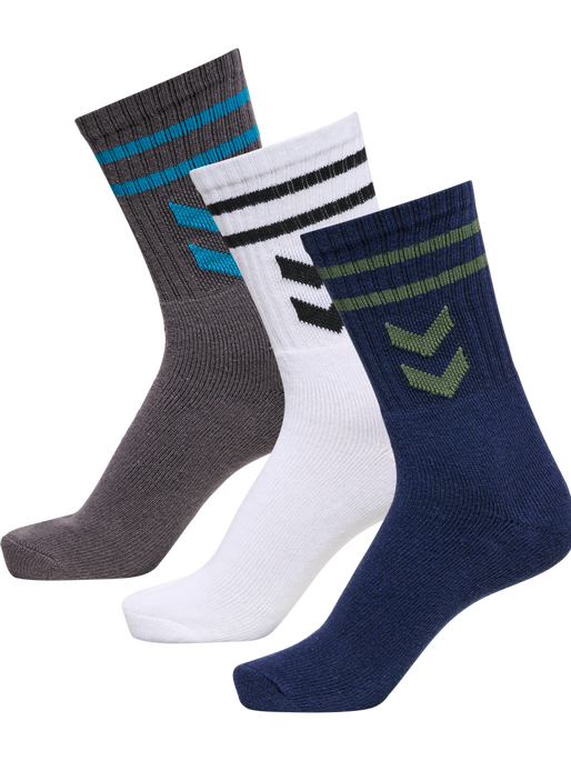 hml3-PACK SS23 SOCKS, WHITE/MAGNET/MARINE, packshot