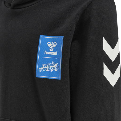 hmlFLYING SPRING HOODIE, BLACK hmlFLYING SPRING HOODIE, BLACK, packshot