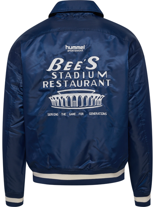 hmlLETTERMAN JACKET HSW, DRESS BLUES, packshot