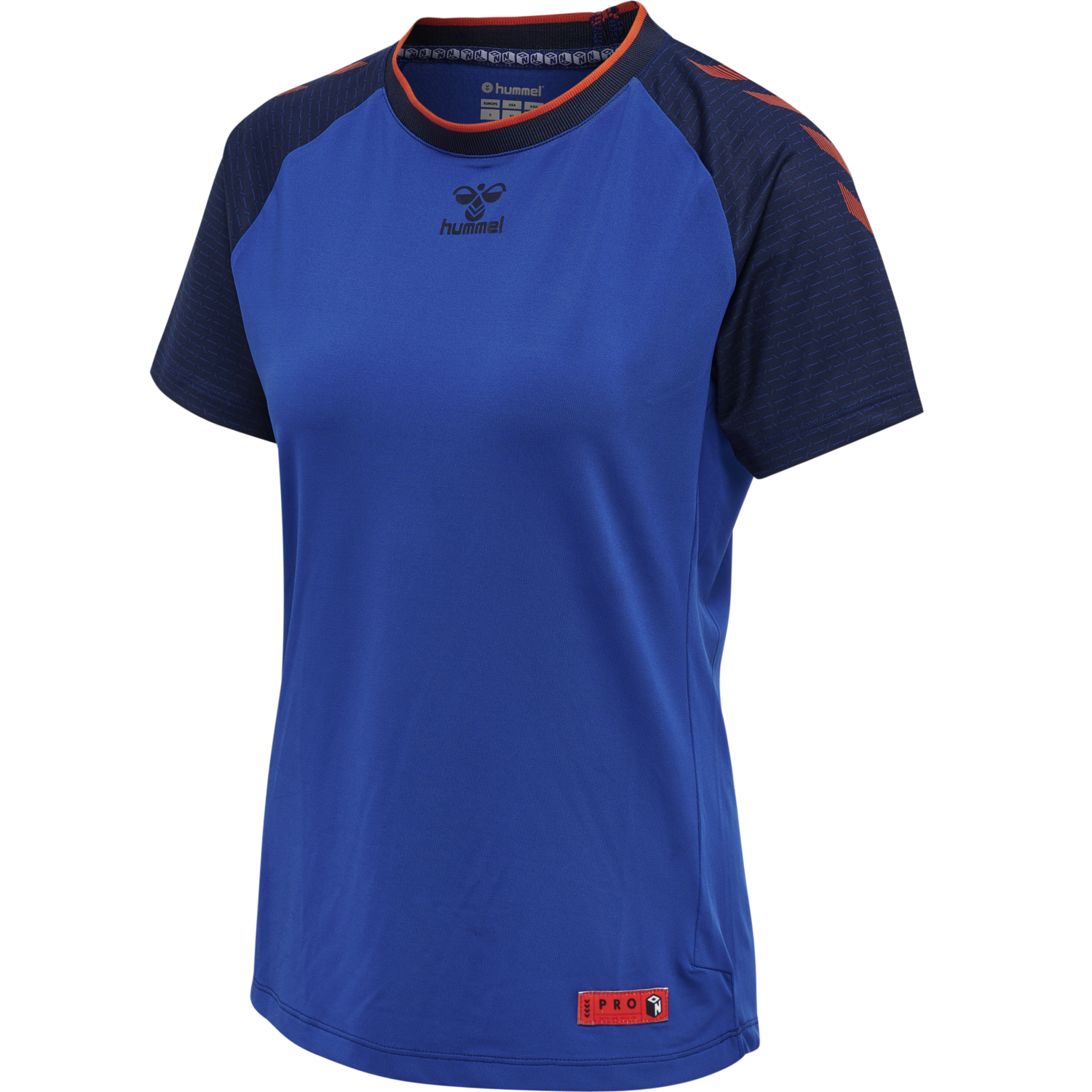 hmlPRO GRID GAME JERSEY S/S WO, SURF THE WEB/MARITIME BLUE, packshot