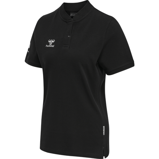 hmlMOVE GRID POLO WOMAN, BLACK, packshot