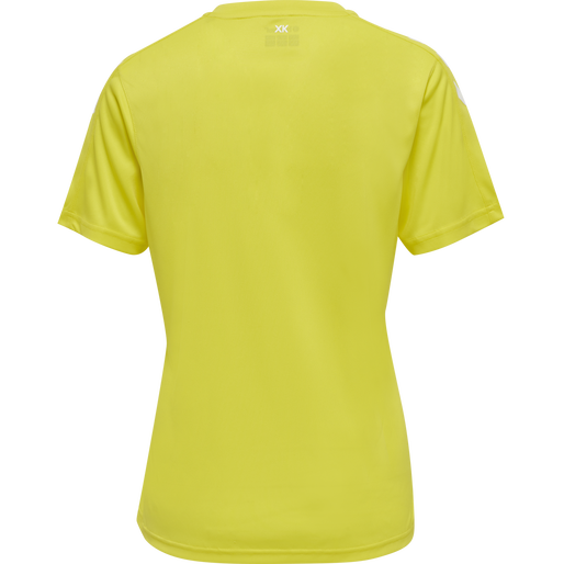 hmlCORE XK POLY JERSEY S/S WOMAN, BLAZING YELLOW, packshot