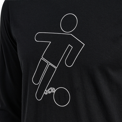 hmlAMNESTY T-SHIRT L/S, BLACK hmlAMNESTY T-SHIRT L/S, BLACK, packshot