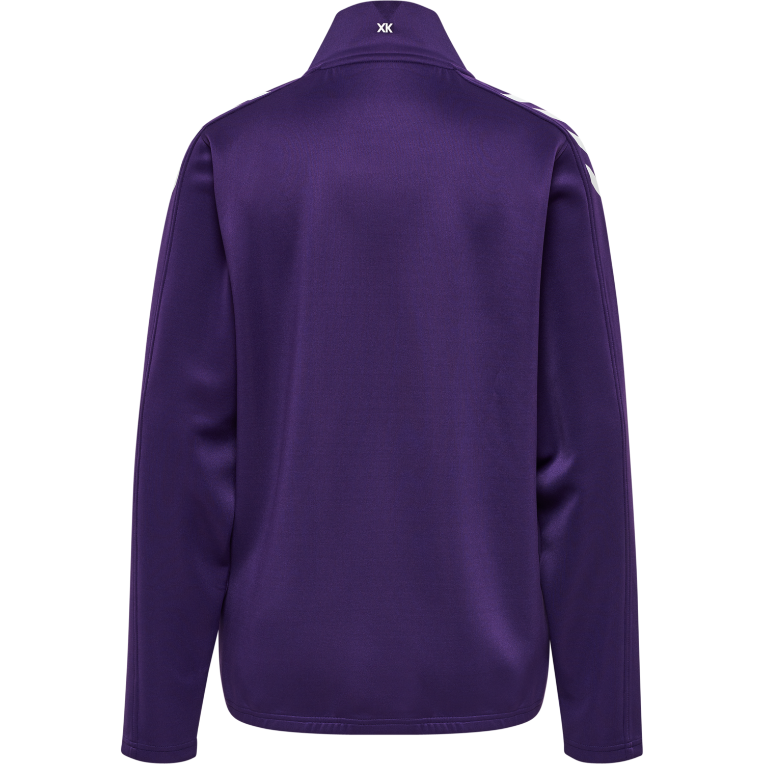 FFHB HALF ZIP PL SWEAT WOMAN, ACAI/WHITE, packshot