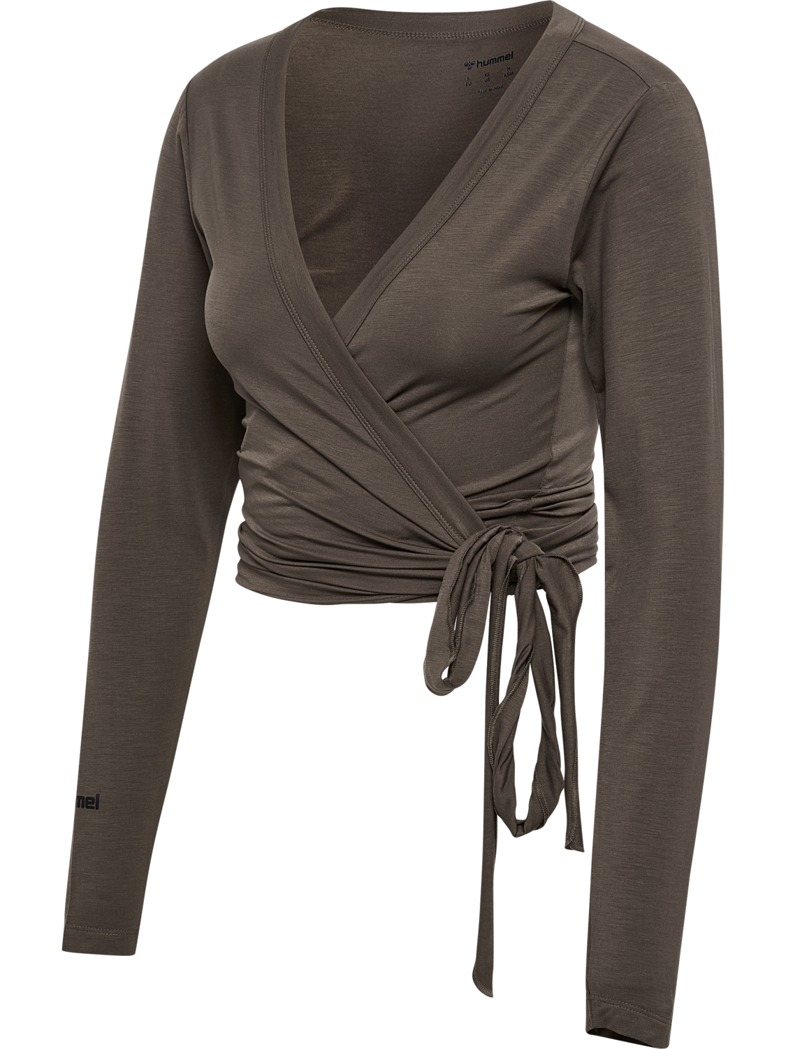hmlSOFT WRAP BLOUSE, MAJOR BROWN, packshot