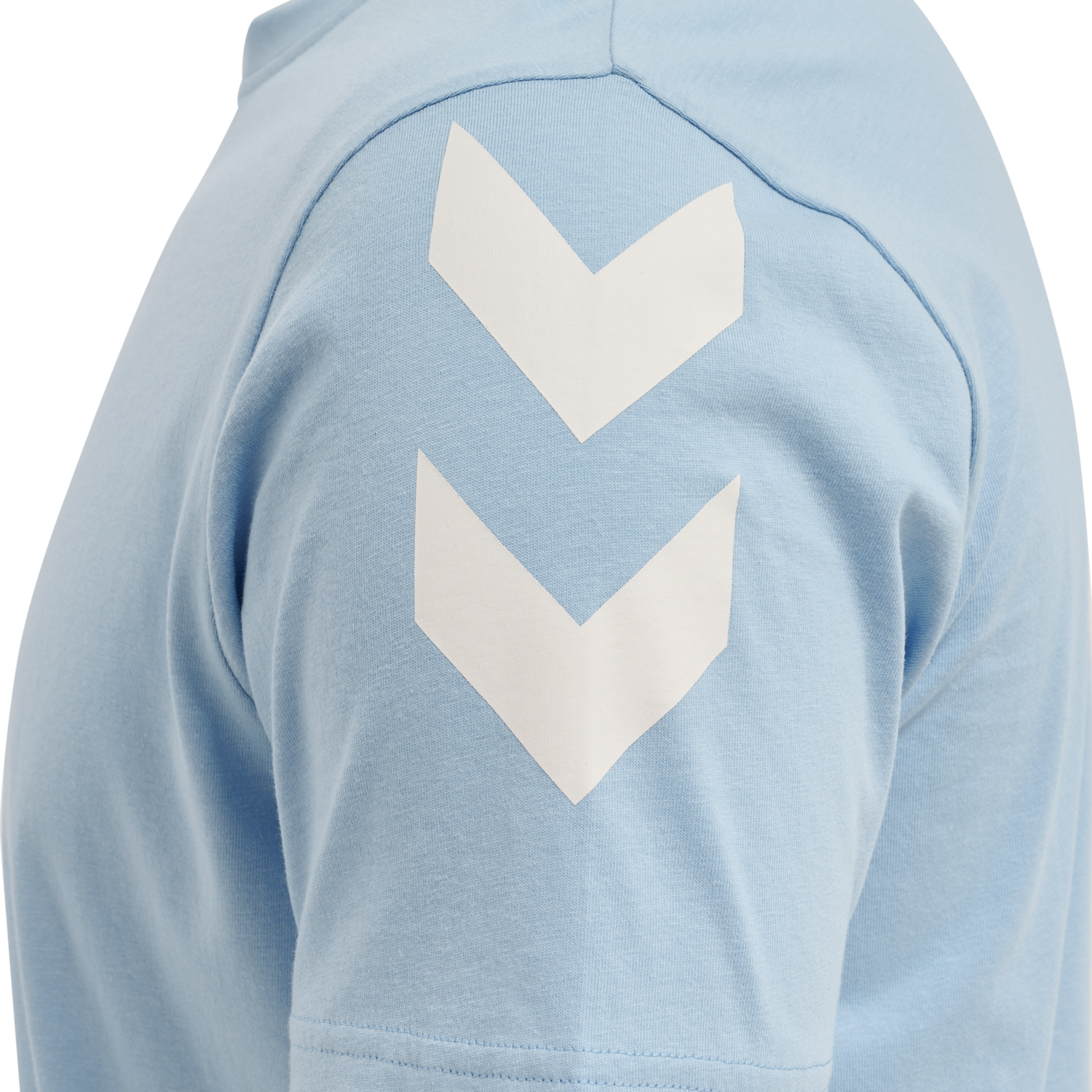 hmlLEGACY CHEVRON T-SHIRT, PLACID BLUE, packshot