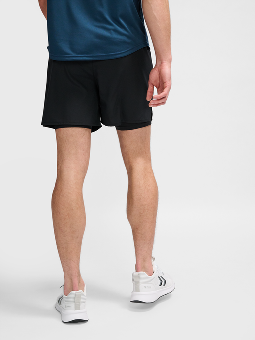 hmlMT FAST 2 IN 1 SHORTS, BLACK, model