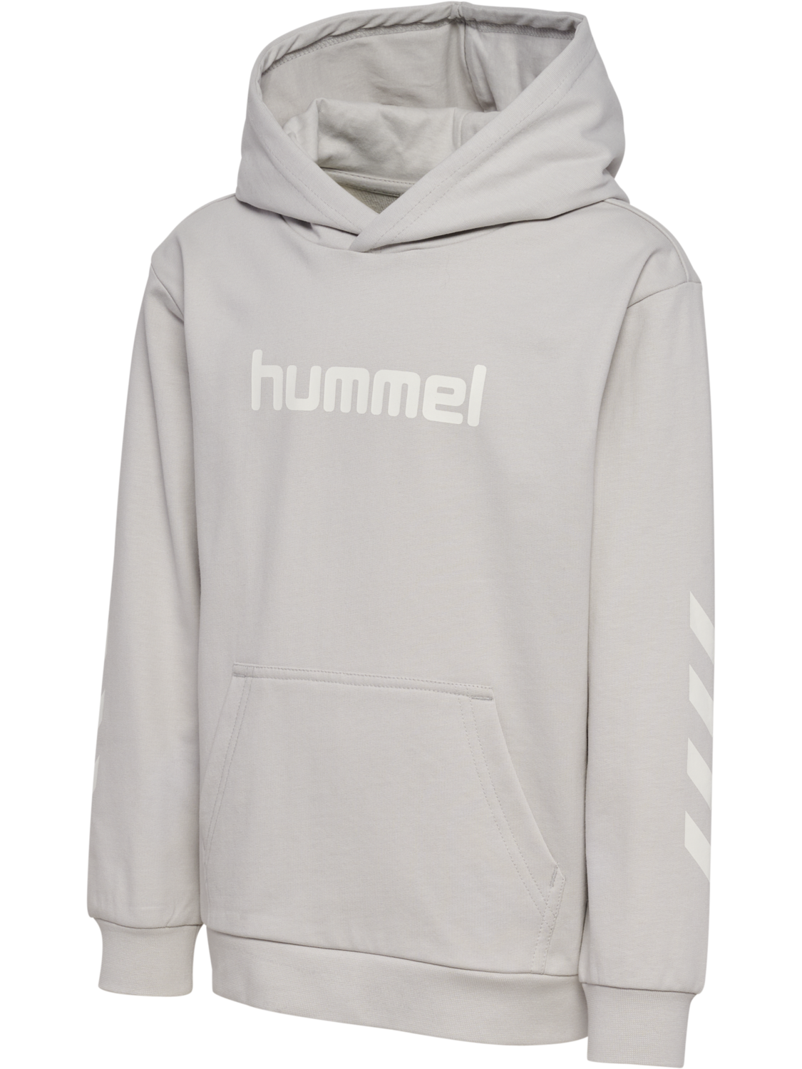 hmlJR LOGO HOODIE, LUNAR ROCK, packshot