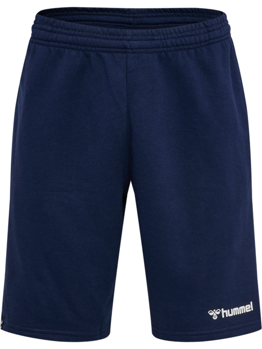 hmlMOVER COTTON BERMUDA SHORTS, MARINE, packshot