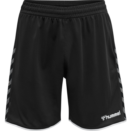 hmlAUTHENTIC POLY SHORTS, BLACK/WHITE, packshot
