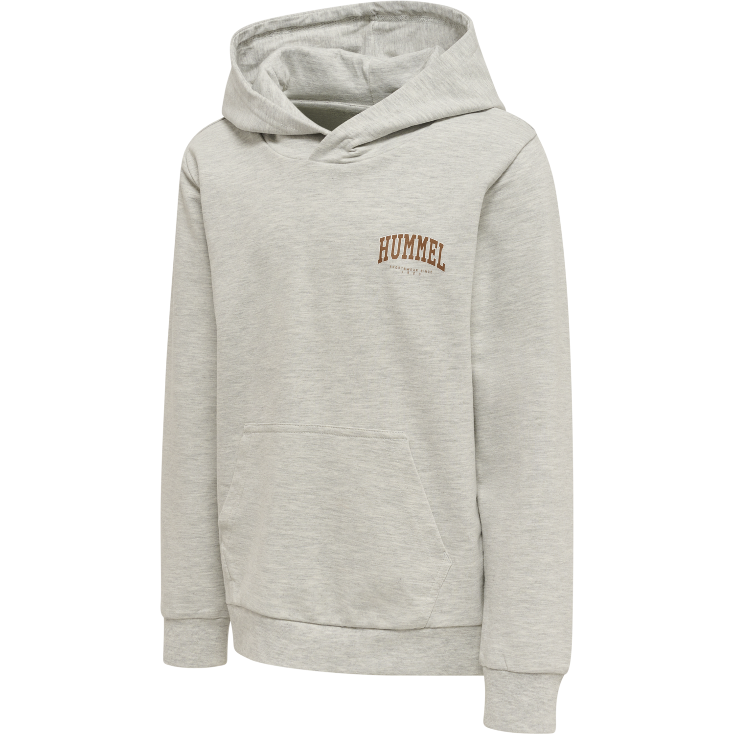 hmlFAST HOODIE, LIGHT GREY MELANGE, packshot