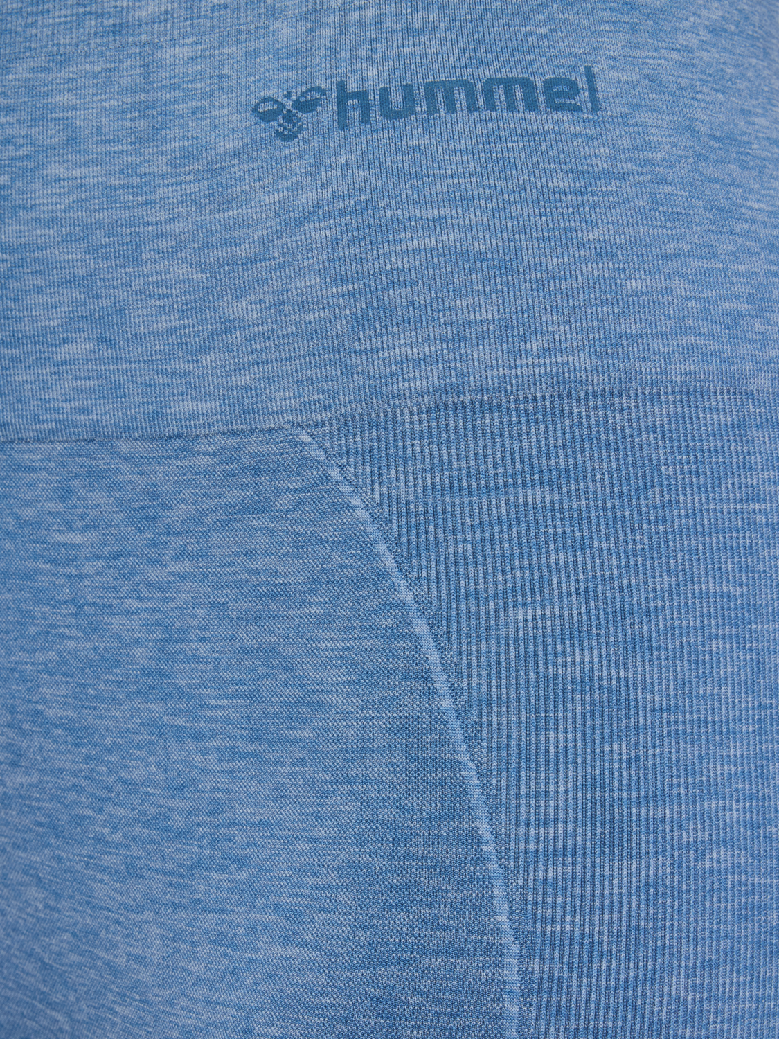 hmlCANA SEAMLESS HIGH WAIST TIGHTS, CORONET BLUE MELANGE, packshot