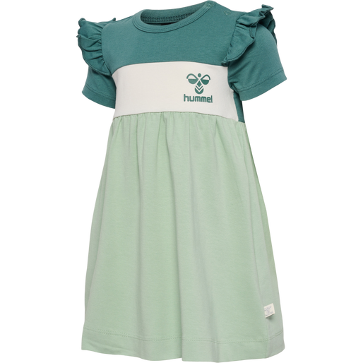 hmlTALYA DRESS S/S, SILT GREEN, packshot