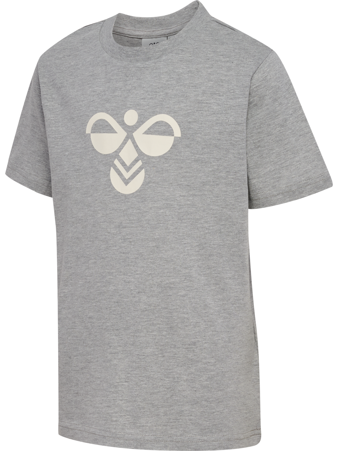 hmlJR REG TUKAS T-SHIRT S/S, GREY MELANGE, packshot