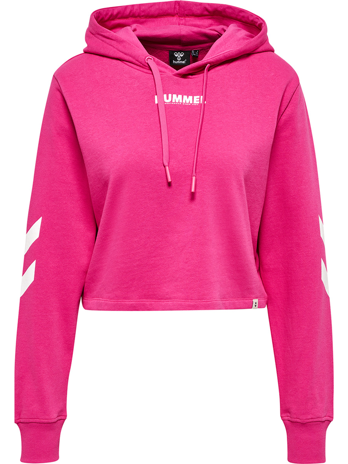 hmlLEGACY WOMAN CROPPED HOODIE, RASPBERRY ROSE, packshot